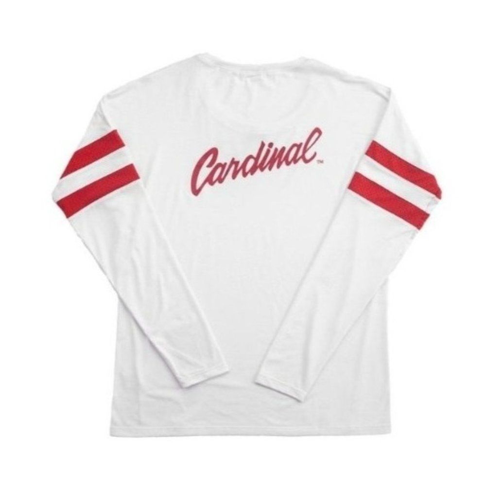 NUYU Stanford University Cardinals Long Sleeve Relaxed Fit Crew Neck Shirt